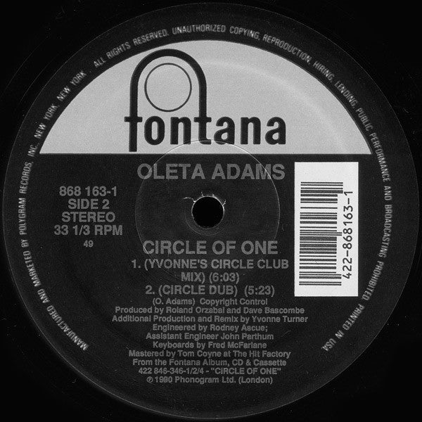 Oleta Adams - Circle Of One