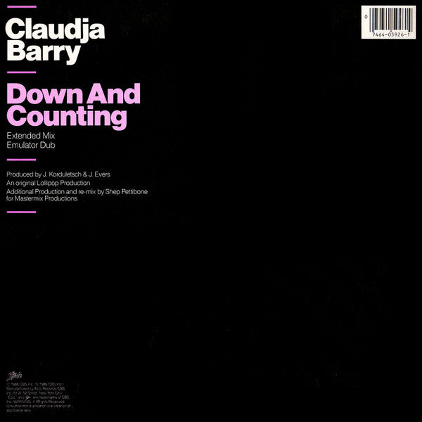 Claudja Barry - Down And Counting