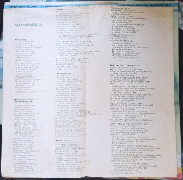 John Denver's Greatest Hits, Volume 2
