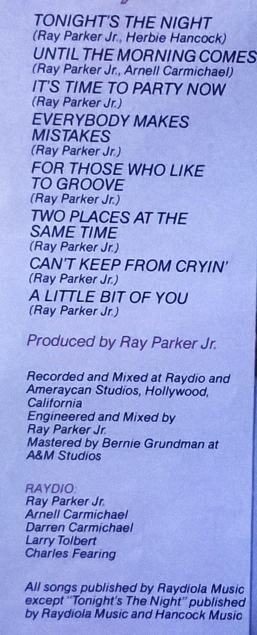 Ray Parker Jr. And Raydio - Two Places At The Same Time