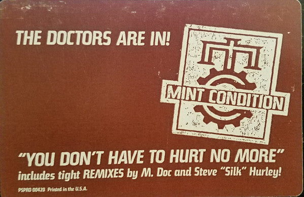 Mint Condition - You Don't Have To Hurt No More
