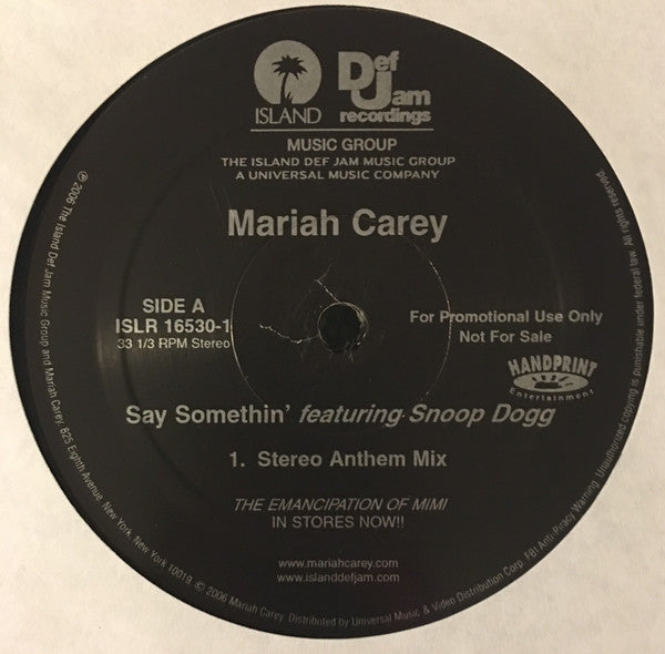 Mariah Carey - Say Somethin' (Remixes by David Morales)