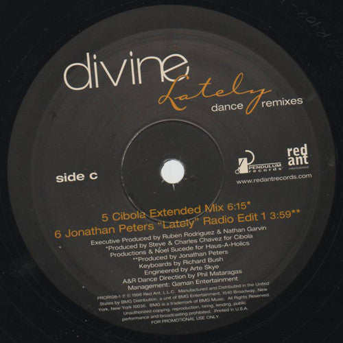 Divine (2) - Lately (Dance Remixes)