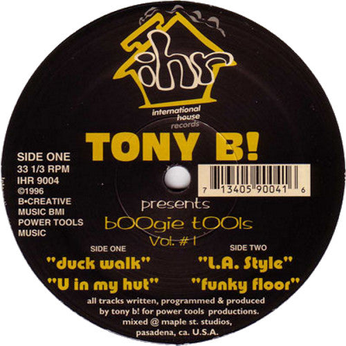 Tony B! - Boogie Tools Vol. # 1