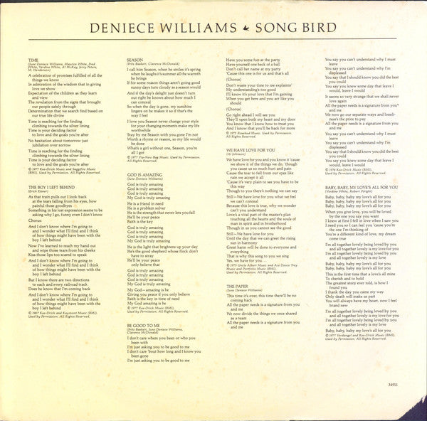 Deniece Williams - Song Bird
