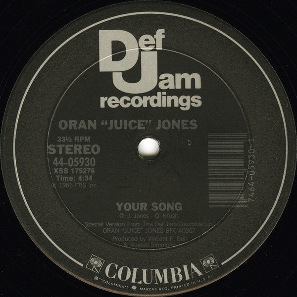Oran 'Juice' Jones - The Rain / Your Song