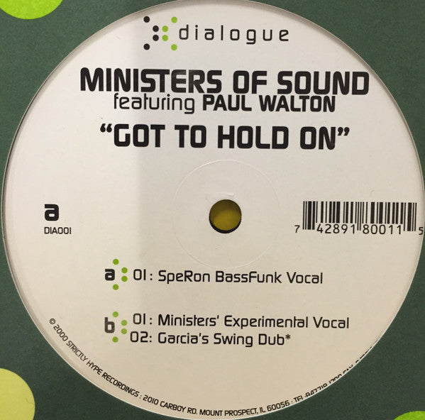 Ministers Of Sound - Got To Hold On