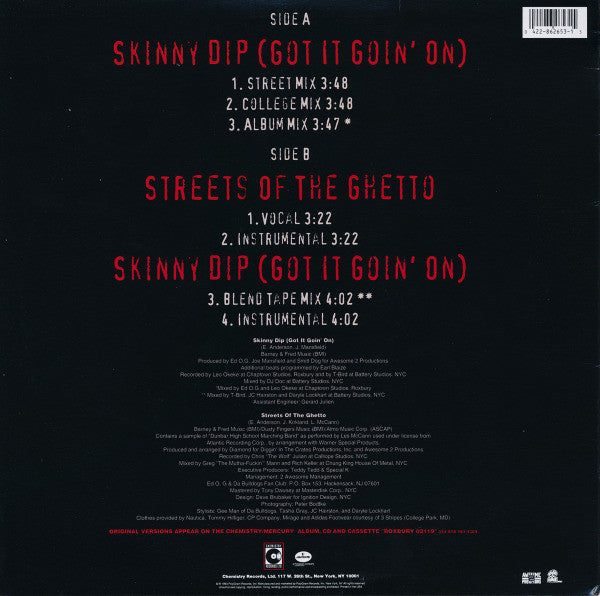 Ed O.G & Da Bulldogs - Skinny Dip (Got It Goin' On) B/W Streets Of The Ghetto