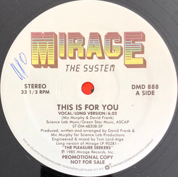 The System - This Is For You