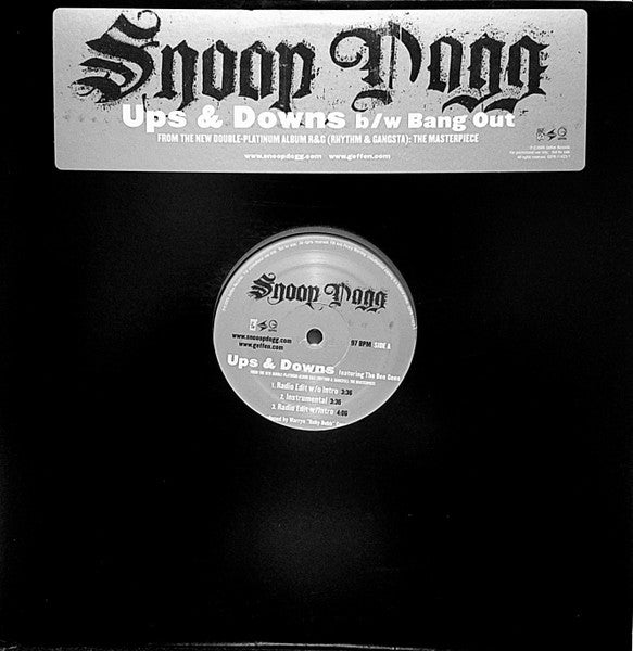 Snoop Dogg - Ups & Downs / Bang Out