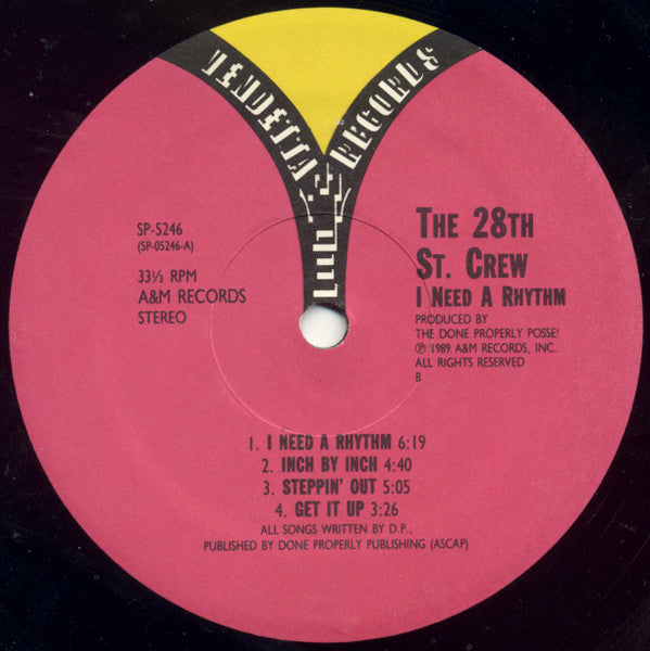 The 28th Street Crew - I Need A Rhythm