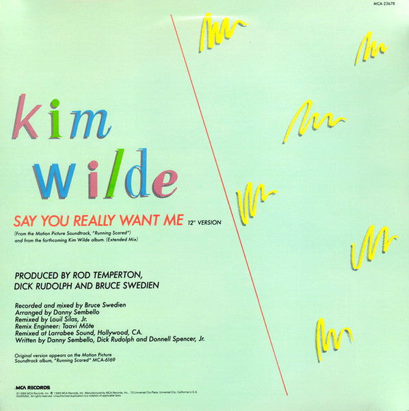 Kim Wilde - Say You Really Want Me