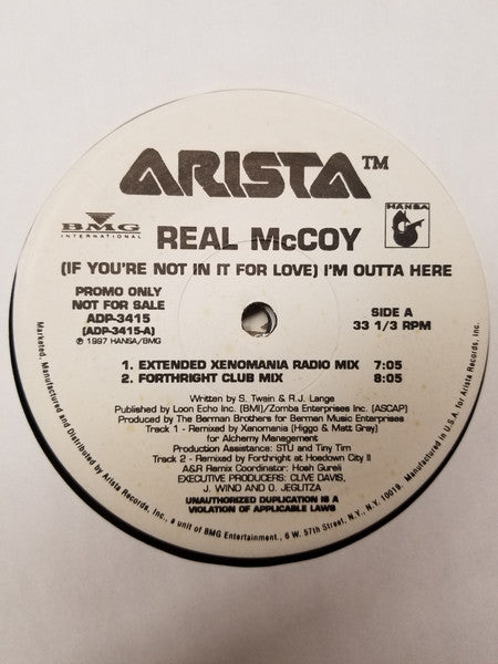 Real McCoy - (If You're Not In It For Love) I'm Outta Here