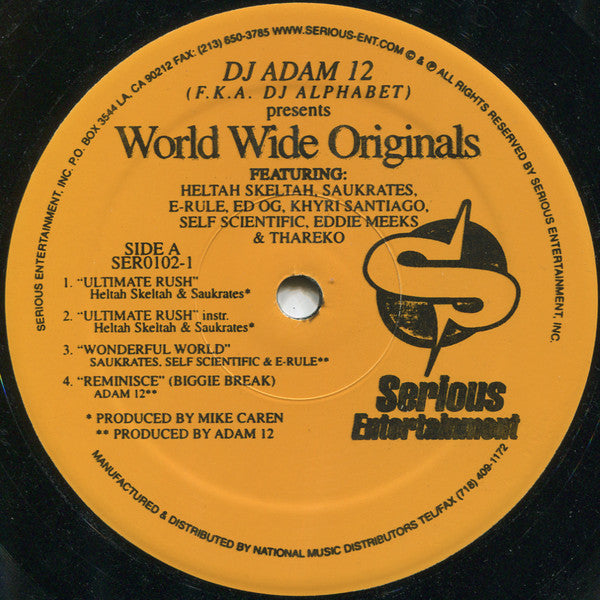 DJ Adam 12 - World Wide Originals
