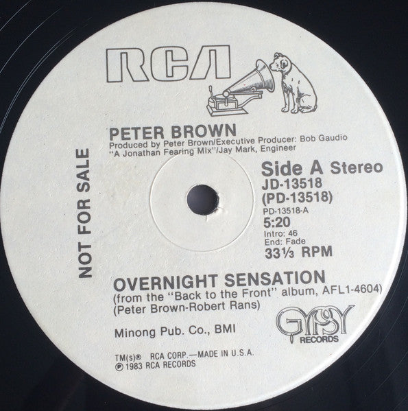 Peter Brown (2) - Overnight Sensation