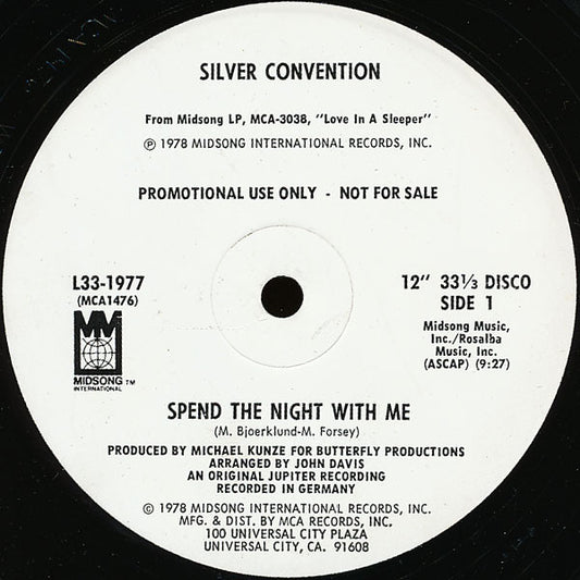 Silver Convention - Spend The Night With Me