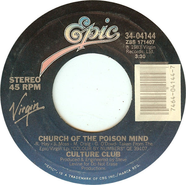 Culture Club - Church Of The Poison Mind