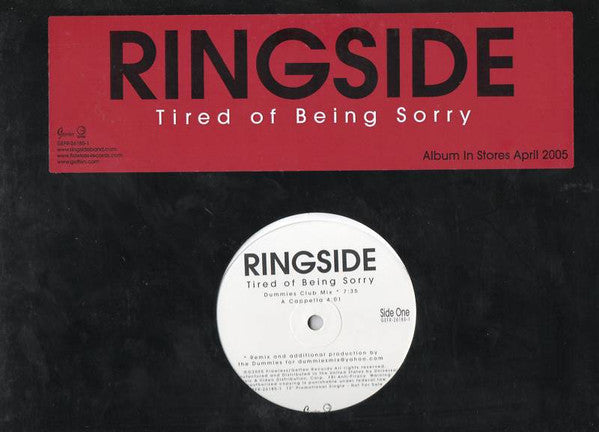 Ringside - Tired Of Being Sorry