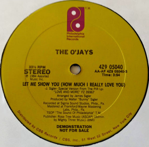 The O'Jays - Let Me Show You (How Much I Really Love You)