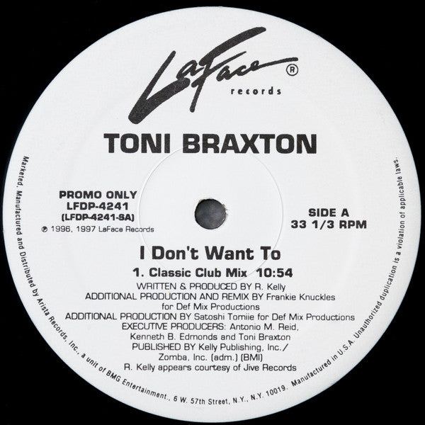 Toni Braxton - I Don't Want To