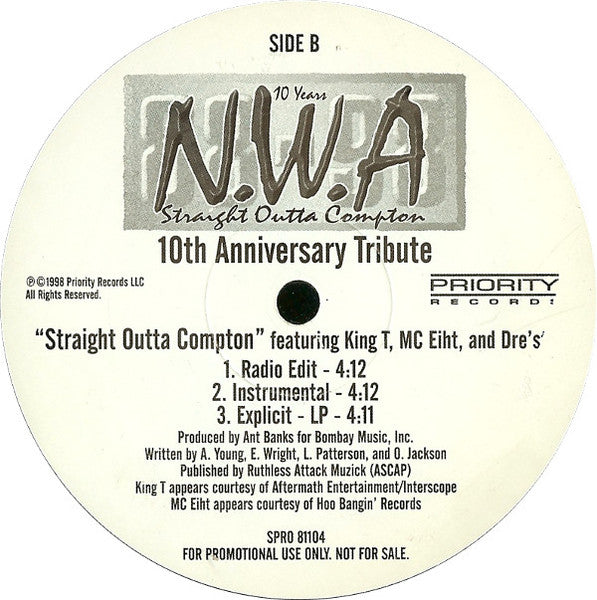 N.W.A. - Straight Outta Compton - 10th Anniversary Tribute