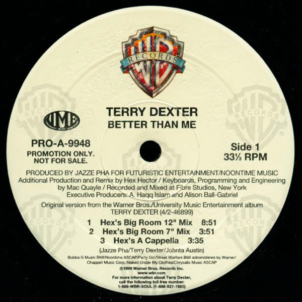 Terry Dexter - Better Than Me (Remixes By Hex Hector)