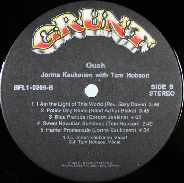 Jorma Kaukonen - Quah
