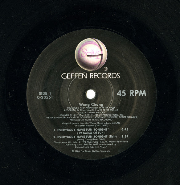 Wang Chung - Everybody Have Fun Tonight