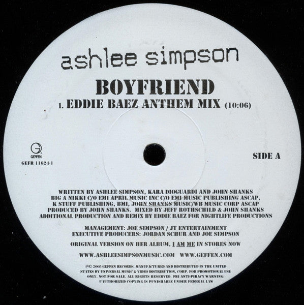 Ashlee Simpson - Boyfriend (Remixes)