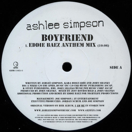 Ashlee Simpson - Boyfriend (Remixes)
