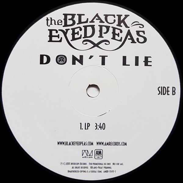 Black Eyed Peas - Don't Lie