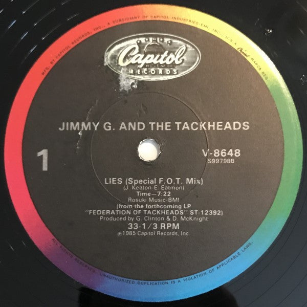 Jimmy G. & The Tackheads - Lies