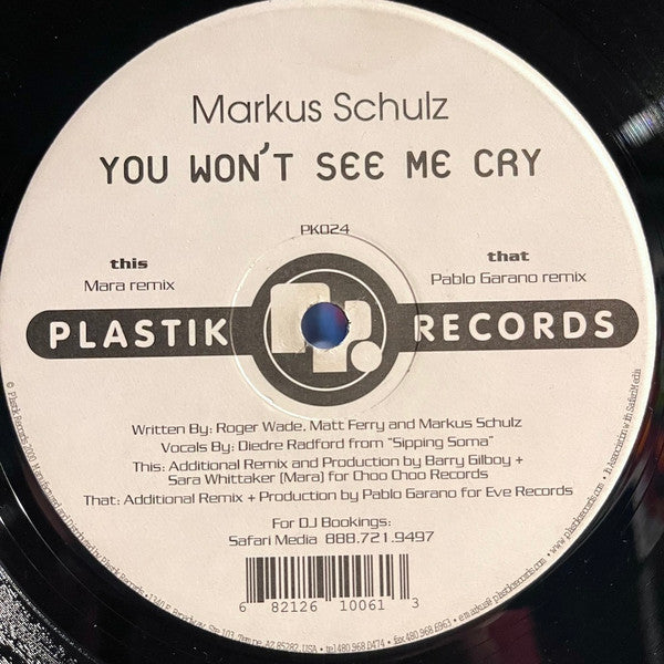 Markus Schulz - You Won't See Me Cry