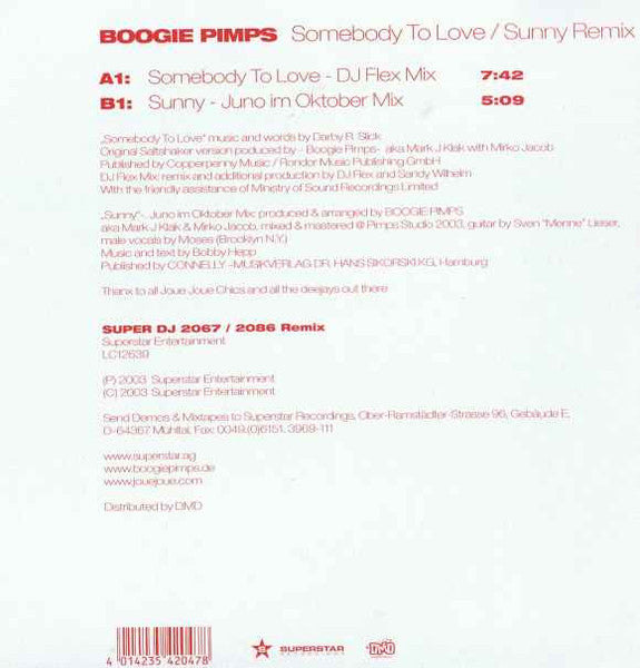 Somebody To Love / Sunny Remix