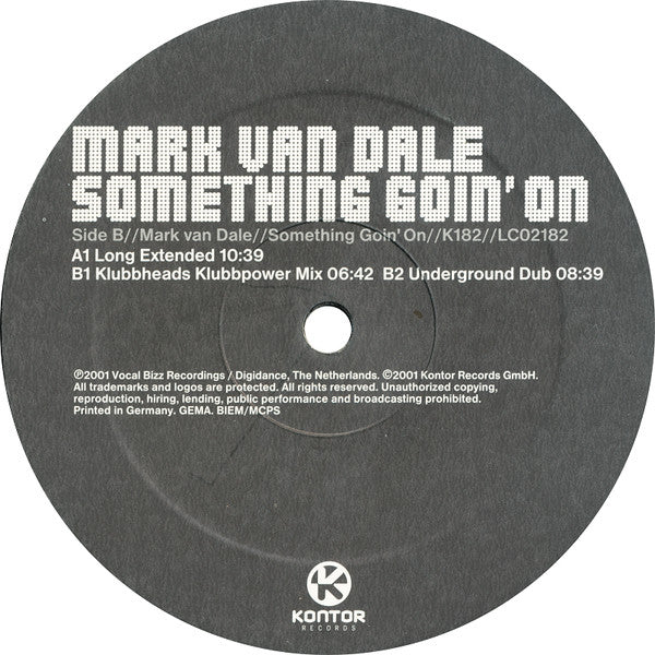 Mark van Dale - Something Goin' On