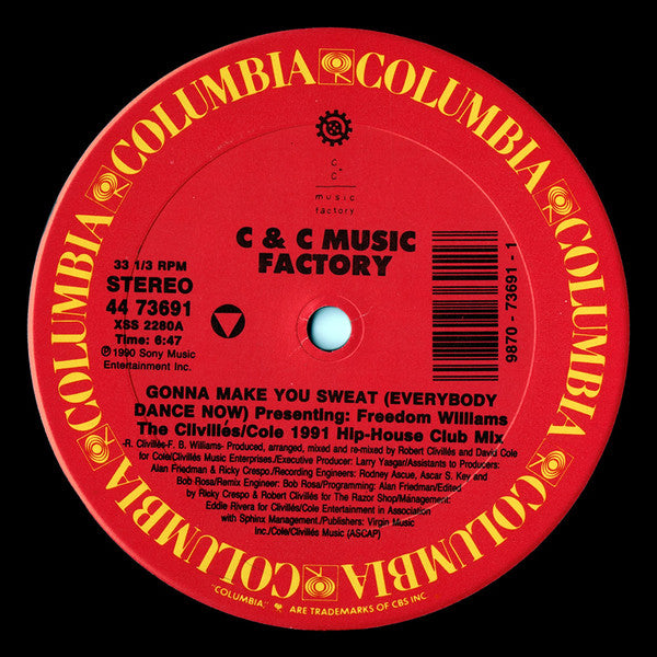 C + C Music Factory - Gonna Make You Sweat (Everybody Dance Now) (1991 Remix)