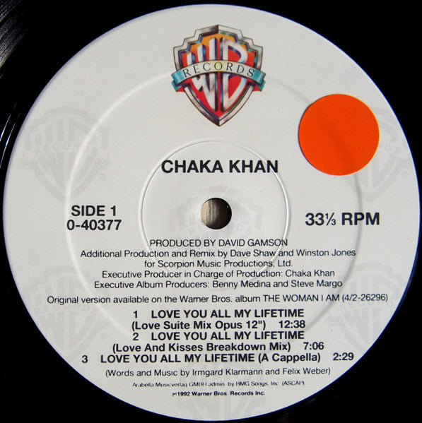 Chaka Khan - Love You All My Lifetime