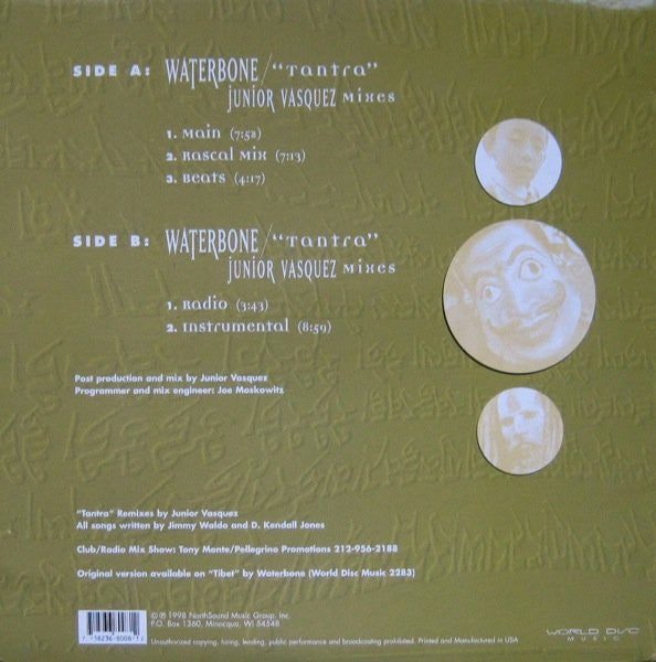 Waterbone - Tantra (Junior Vasquez Mixes)