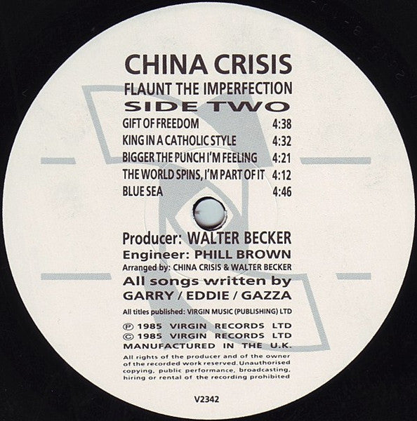 China Crisis - Flaunt The Imperfection