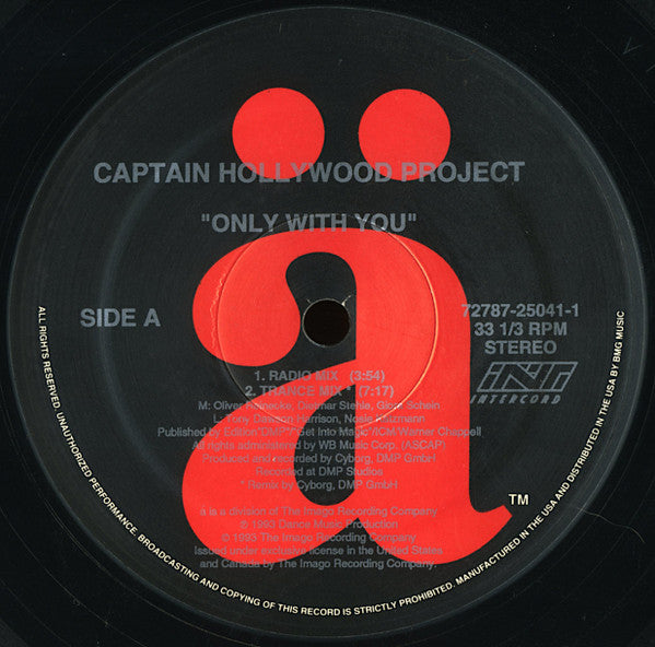 Captain Hollywood Project - Only With You