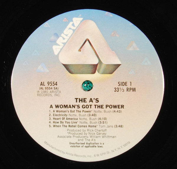 The A's - A Woman's Got The Power