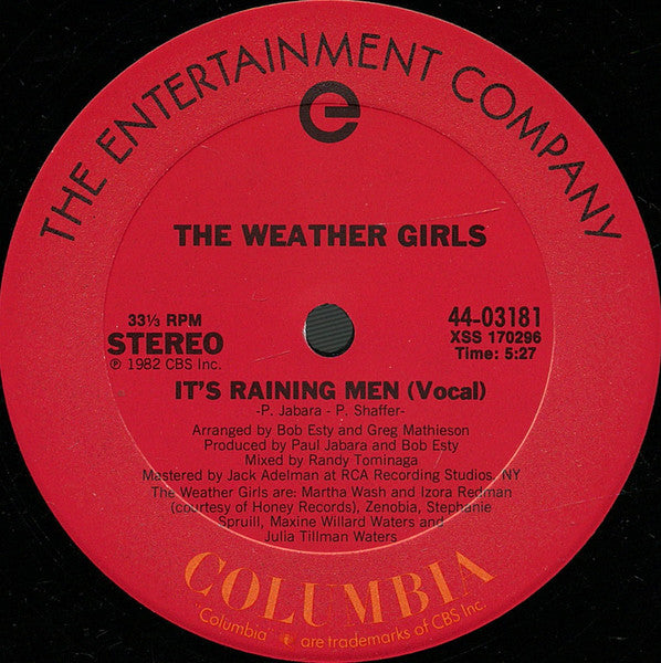 The Weather Girls - It's Raining Men