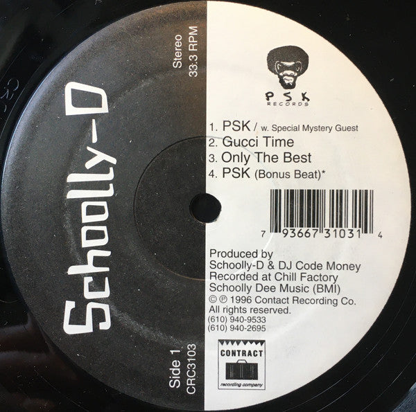 Schoolly D - PSK / Gucci Time