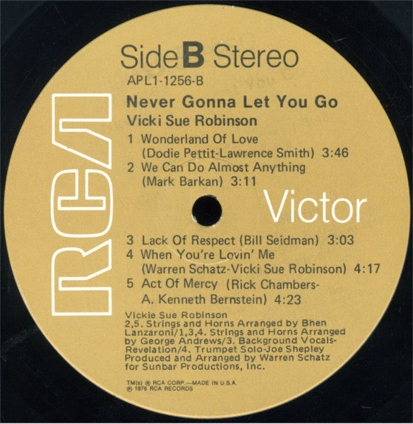 Vicki Sue Robinson - Never Gonna Let You Go