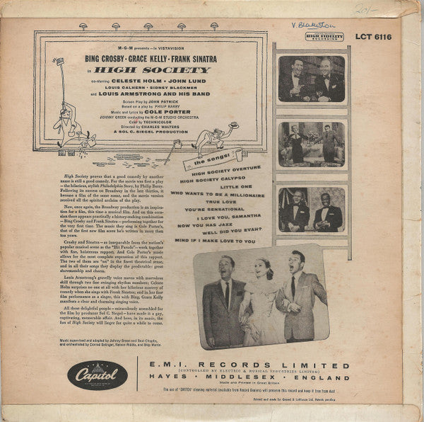 Various - High Society (Motion Picture Soundtrack)
