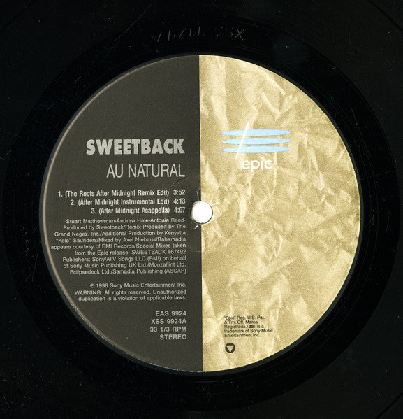 Sweetback - Au Natural