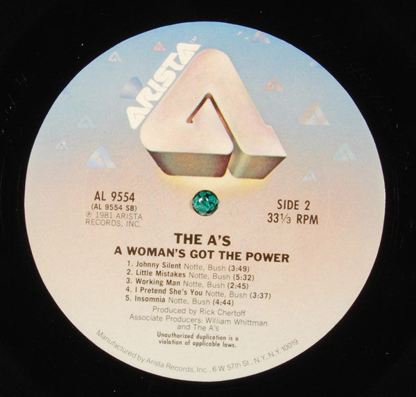 The A's - A Woman's Got The Power