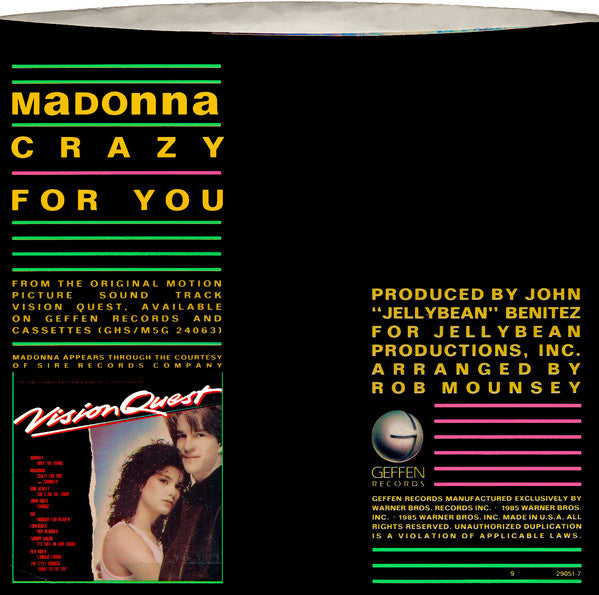 Madonna - Crazy For You