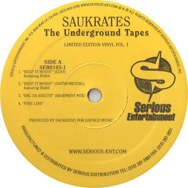 Saukrates - The Underground Tapes Vol. 1