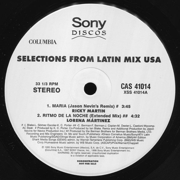 Various - Selections From Latin Mix USA